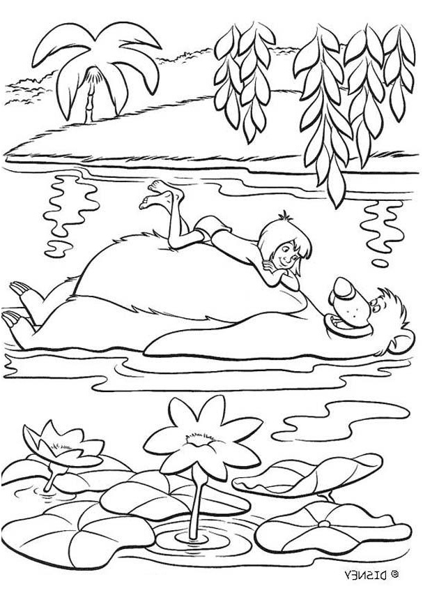 Coloriage Le Livre De La Jungle Inspiration Das Dschungelbuch 24 Zum Ausmalen De Hellokids