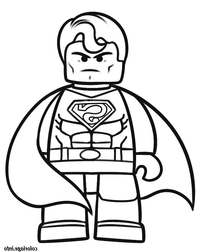 lego superman coloriage dessin 9674
