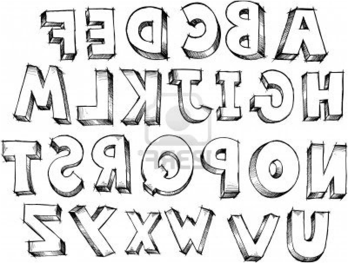 alphabet simple coloriage dessin
