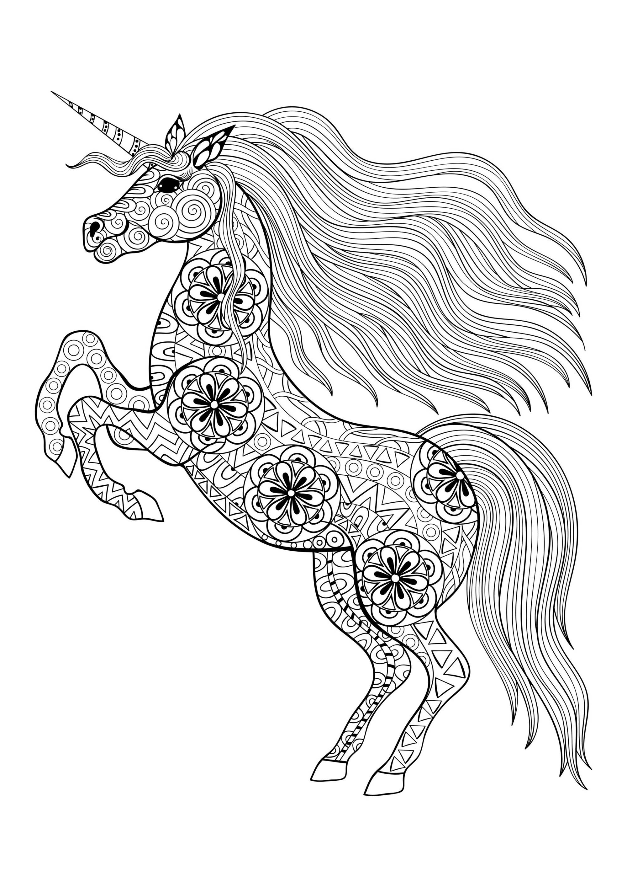 image=unicorns coloring unicorn on its two back legs 1