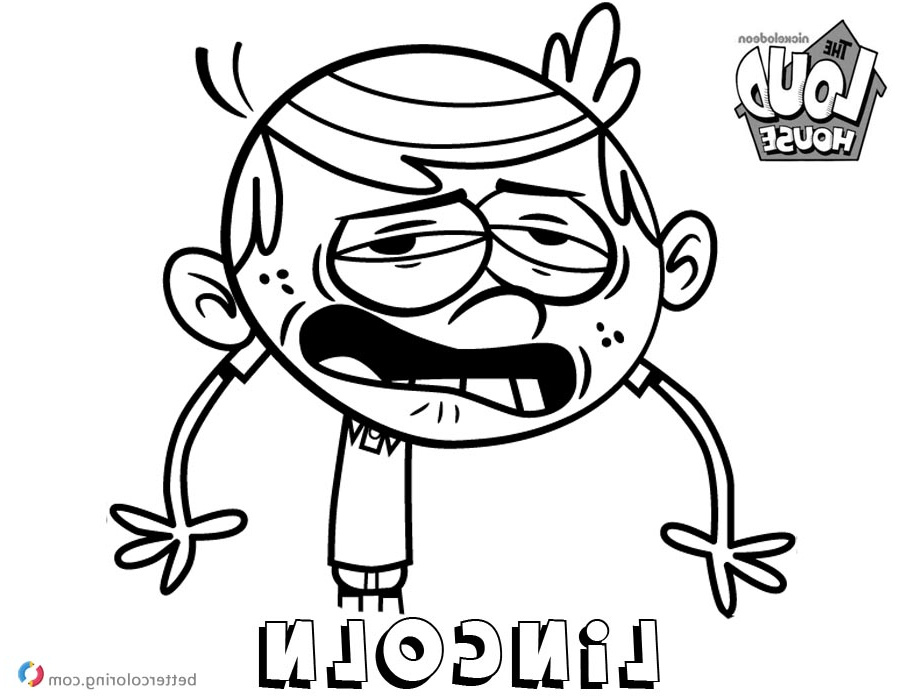 loud house coloring pages lincoln art by cdup999