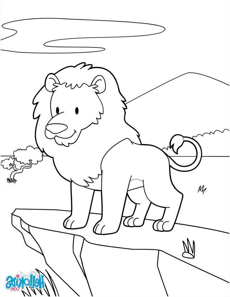lion coloriage