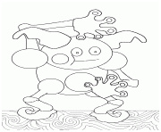 pokemon lunala coloriage dessin