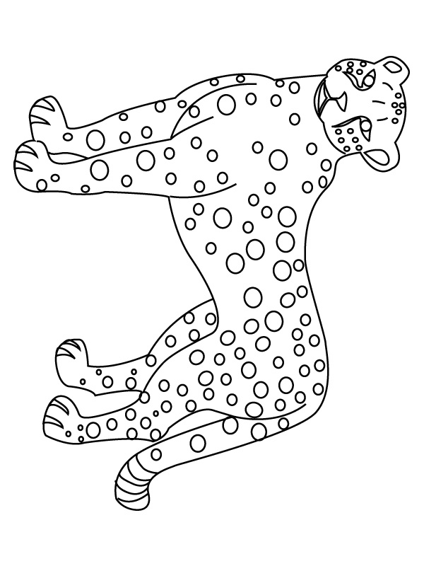 Coloriage Le guepard