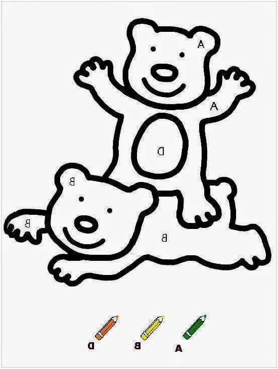 Coloriage Magique Maternelle Nice Oursons Coloriages Magiques Maternelle 2 Bears