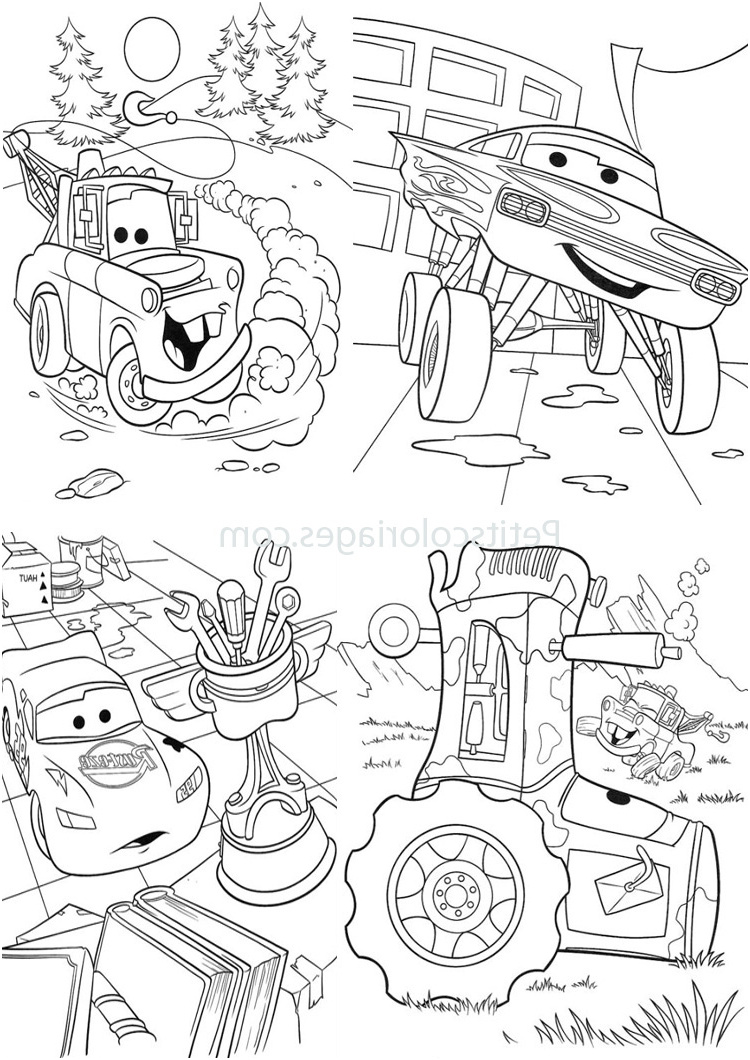 007 petits coloriages cars martin tracteur ramone
