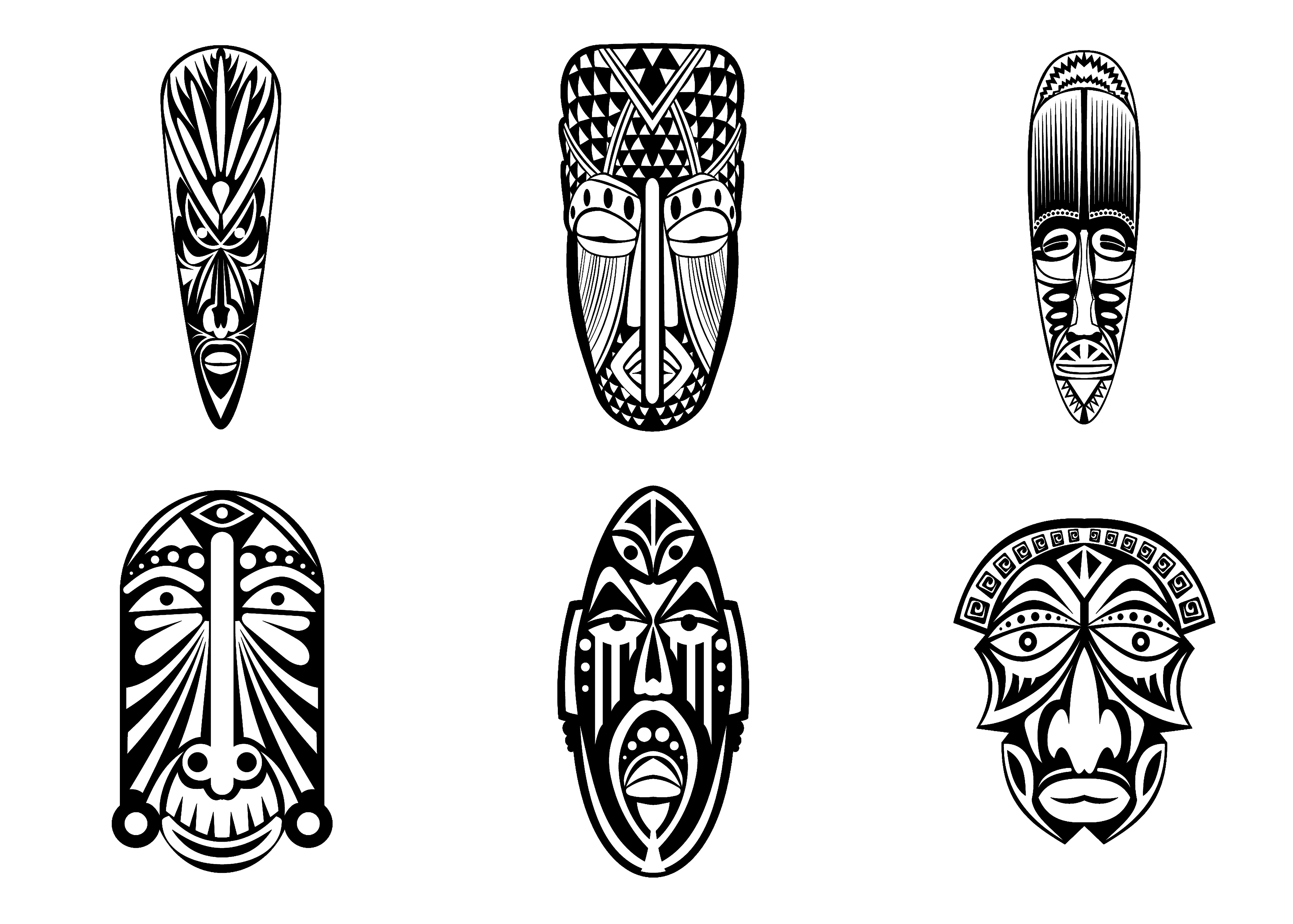 populaire masque africain dessin fi56tml