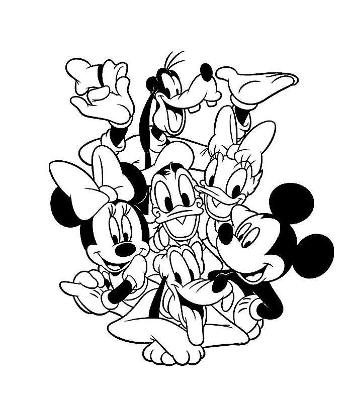 minnie et mickey a imprimer rqz all coloriage ses amis