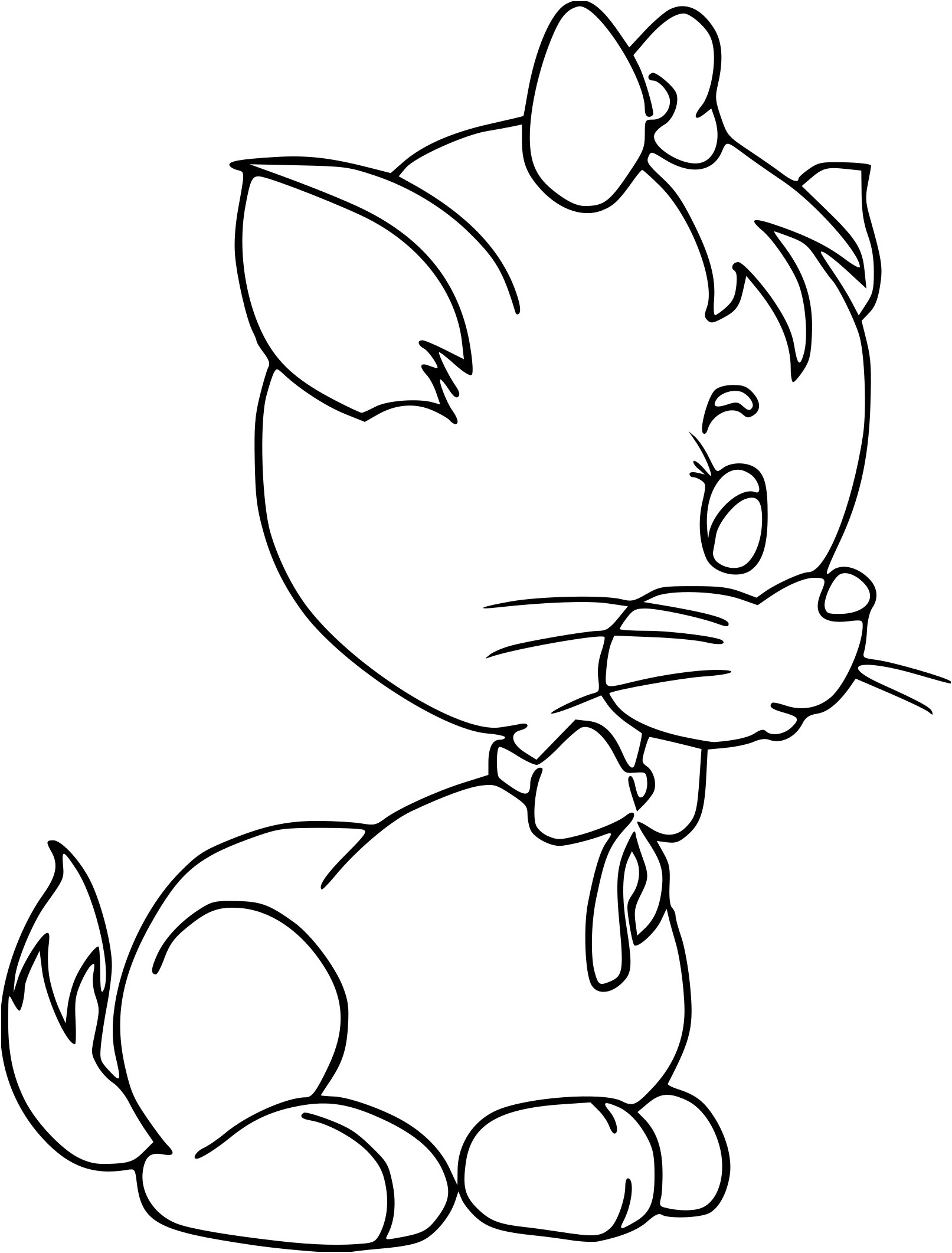 dessin de chat mignon manga