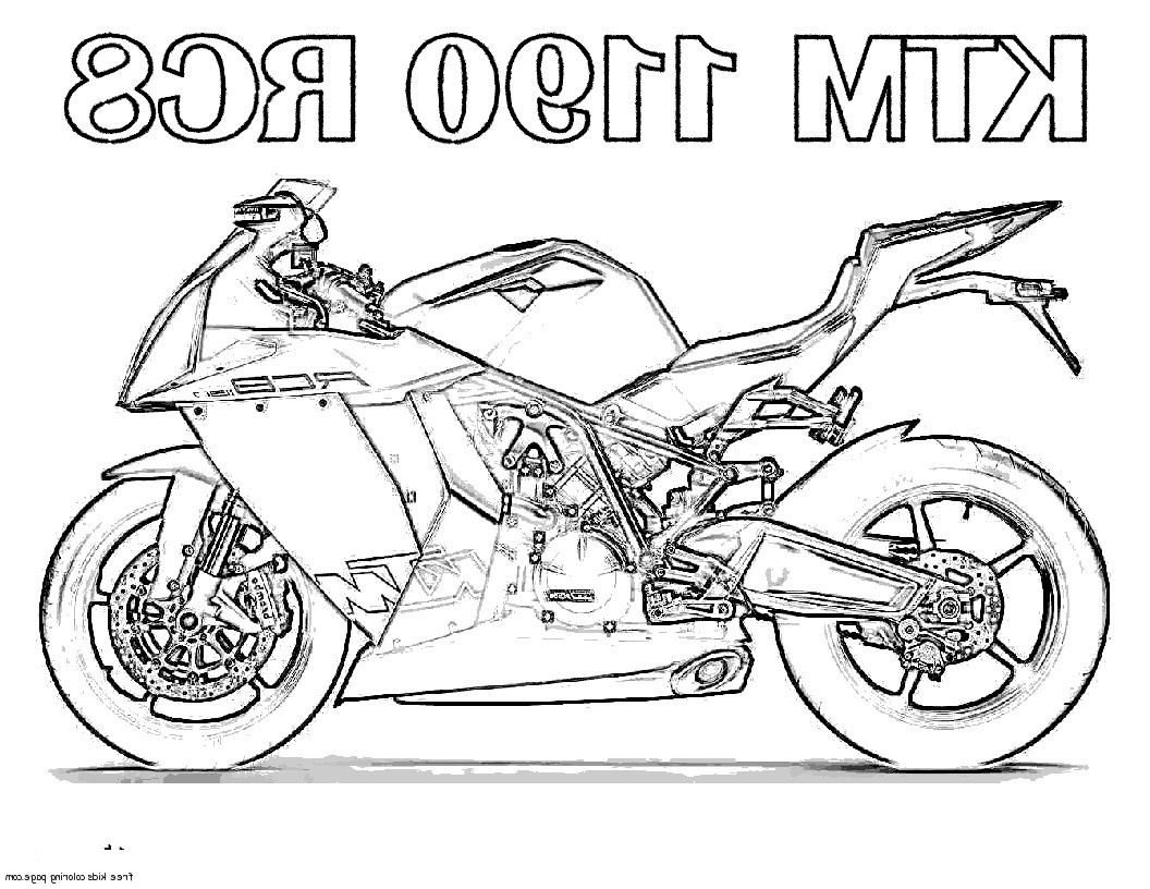 free printable motorcycle coloring pages for kids