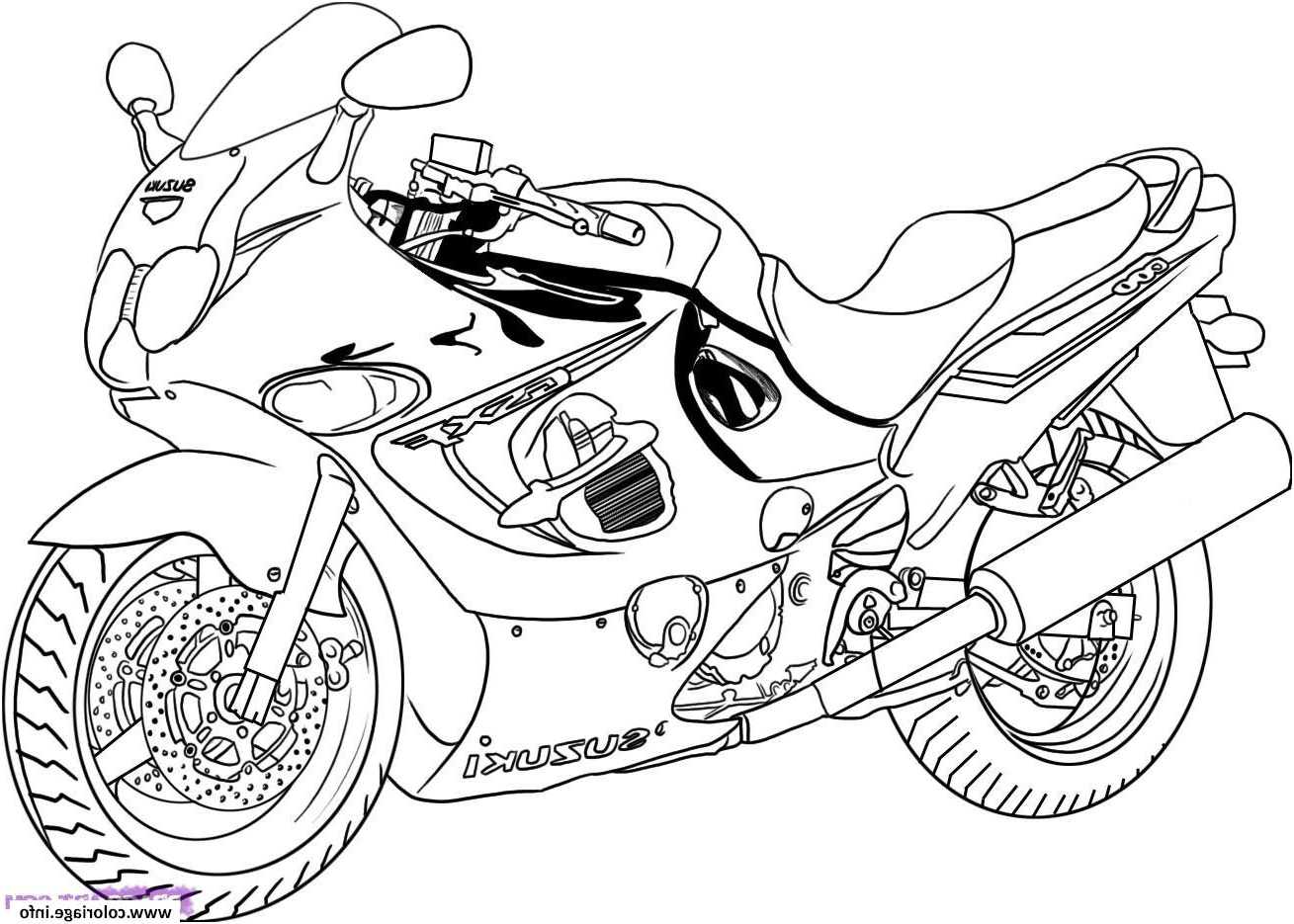 moto de course 5 coloriage