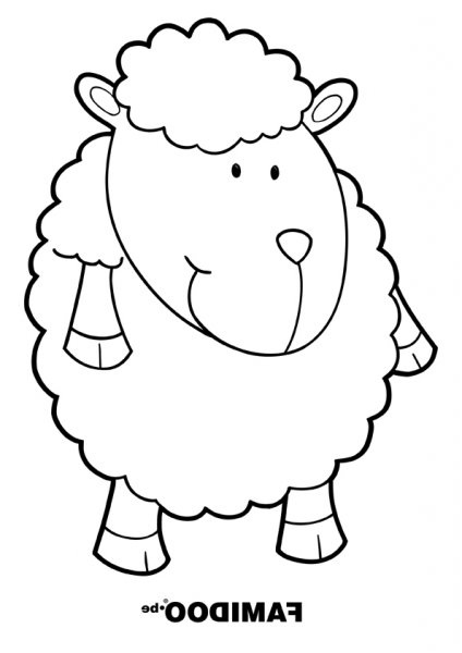 coloriage mouton