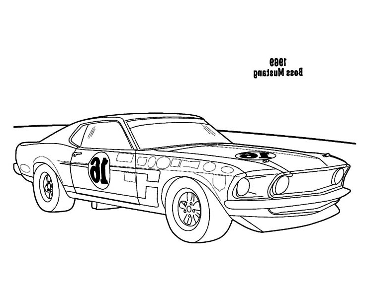 ford mustang gt car coloring pages
