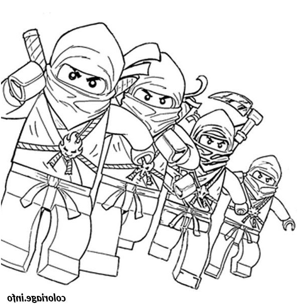 dessin ninjago 4 ninjas coloriage 9337