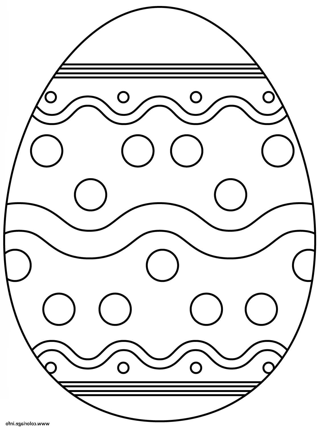 oeuf de paques avec abstract pattern 4 coloriage