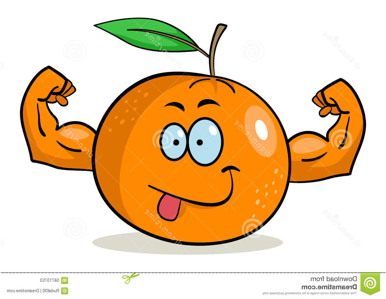 illustration stock le dessin animé d objecte l orange au dessus du blanc de photo image