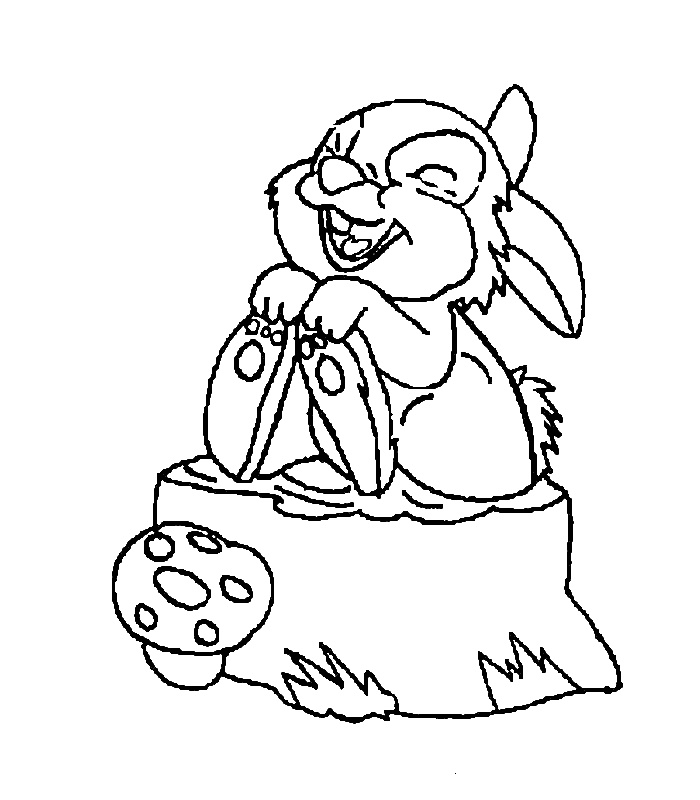 dessin coloriage panpan lapin