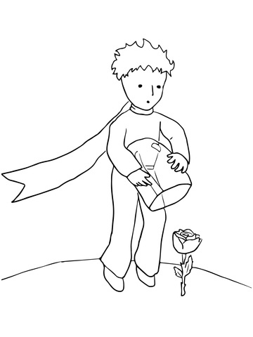 le petit prince protege sa rose