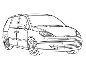 dessin voitures cool images coloriage voiture peugeot 807 dessin