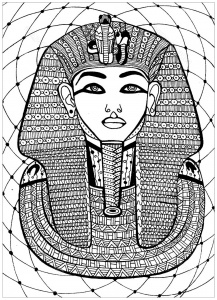image=egypte et hieroglyphes coloriage adulte egypte chat style egyptien et symboles par kchung 1