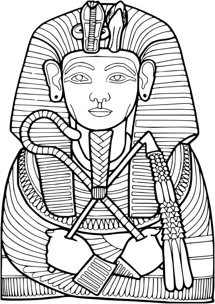 coloriage pharaon