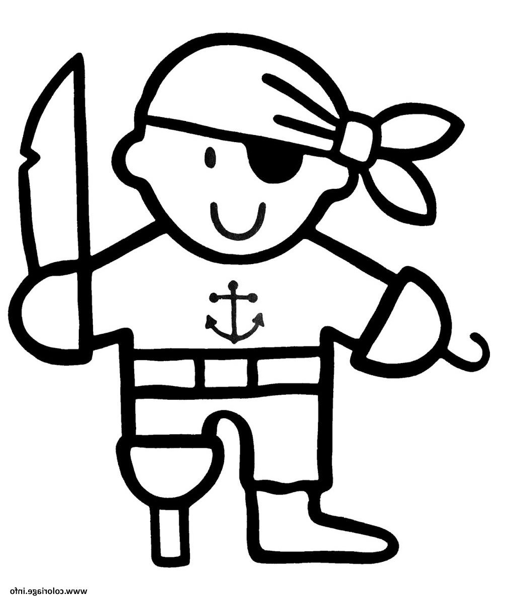 pirate maternelle jambe bois coloriage dessin