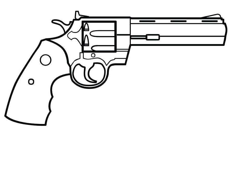 coloriage pistolet mitraillette