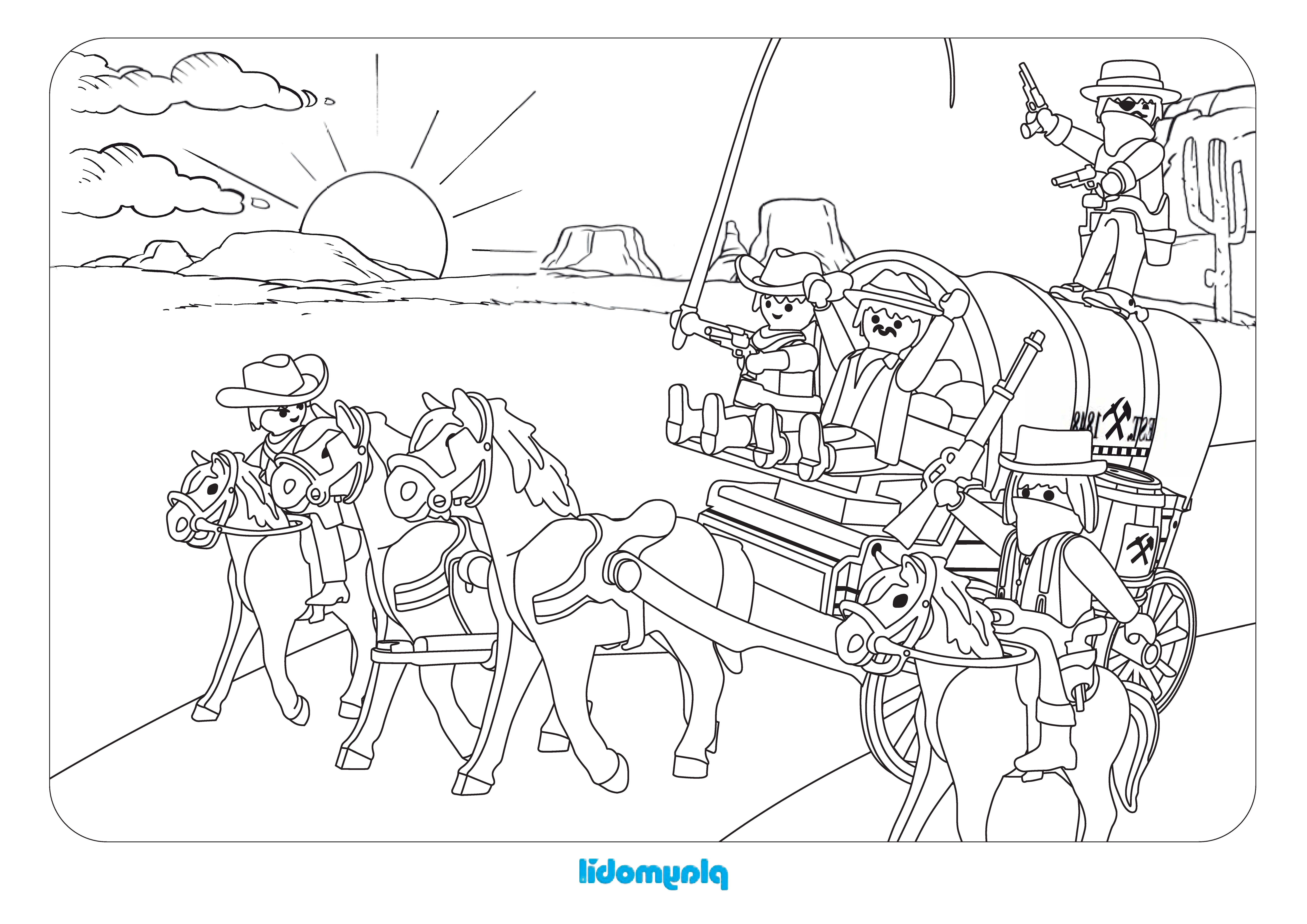 coloriages playmobils