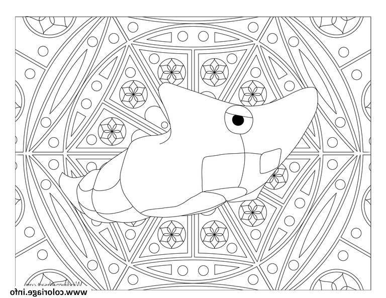 pokemon mandala adulte metapod coloriage