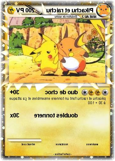 Pokemon Pikachu et raichu 1
