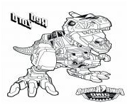 power rangers dino charge red zord coloriage dessin