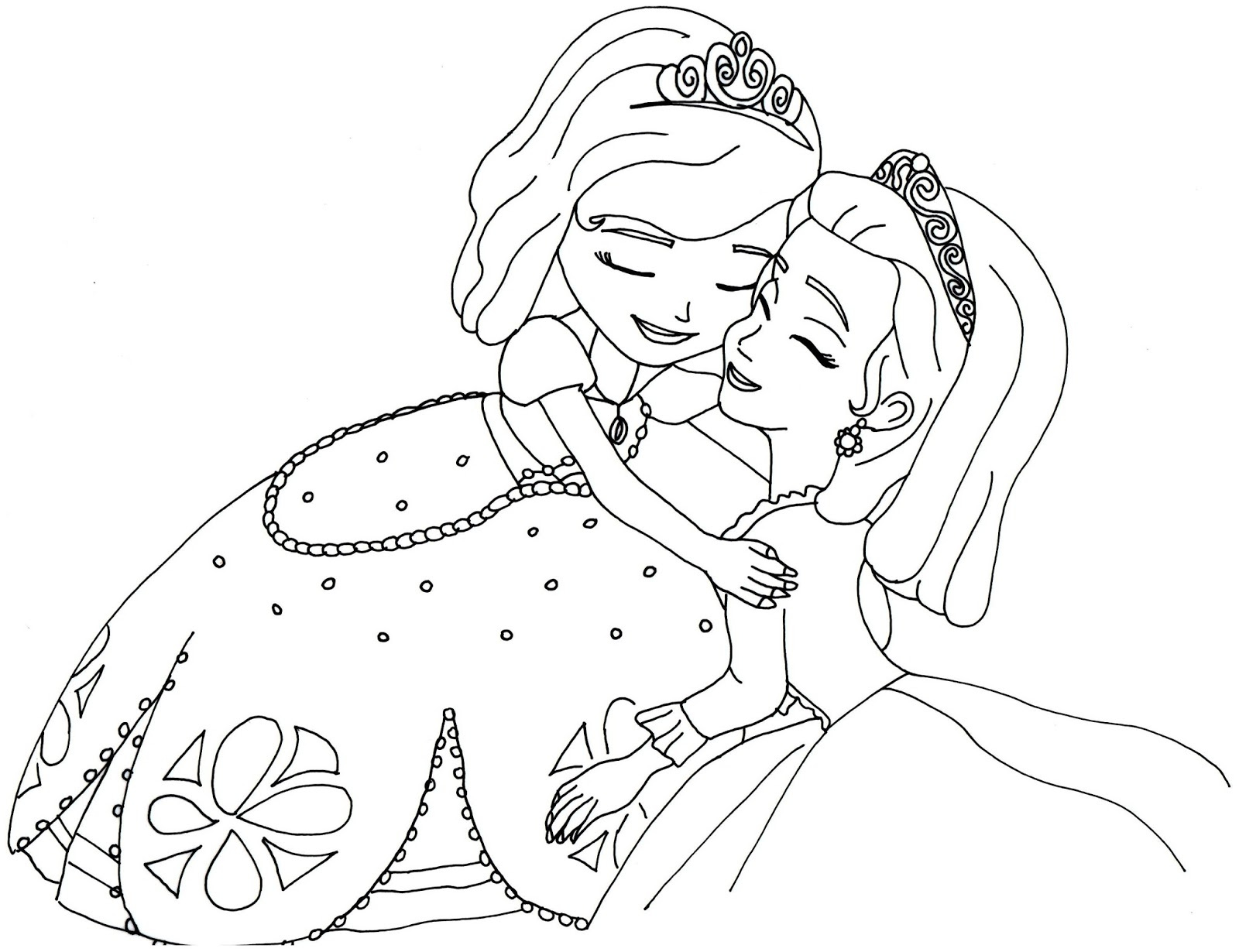 sofia the first coloring pages