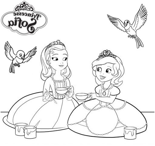 coloriage a dessiner princesse sofia au royaume des sirenes