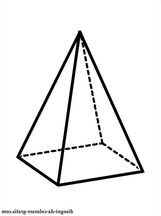 disegno piramide da colorare