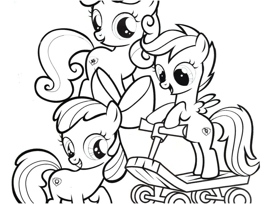 cutie mark crusaders coloring pages