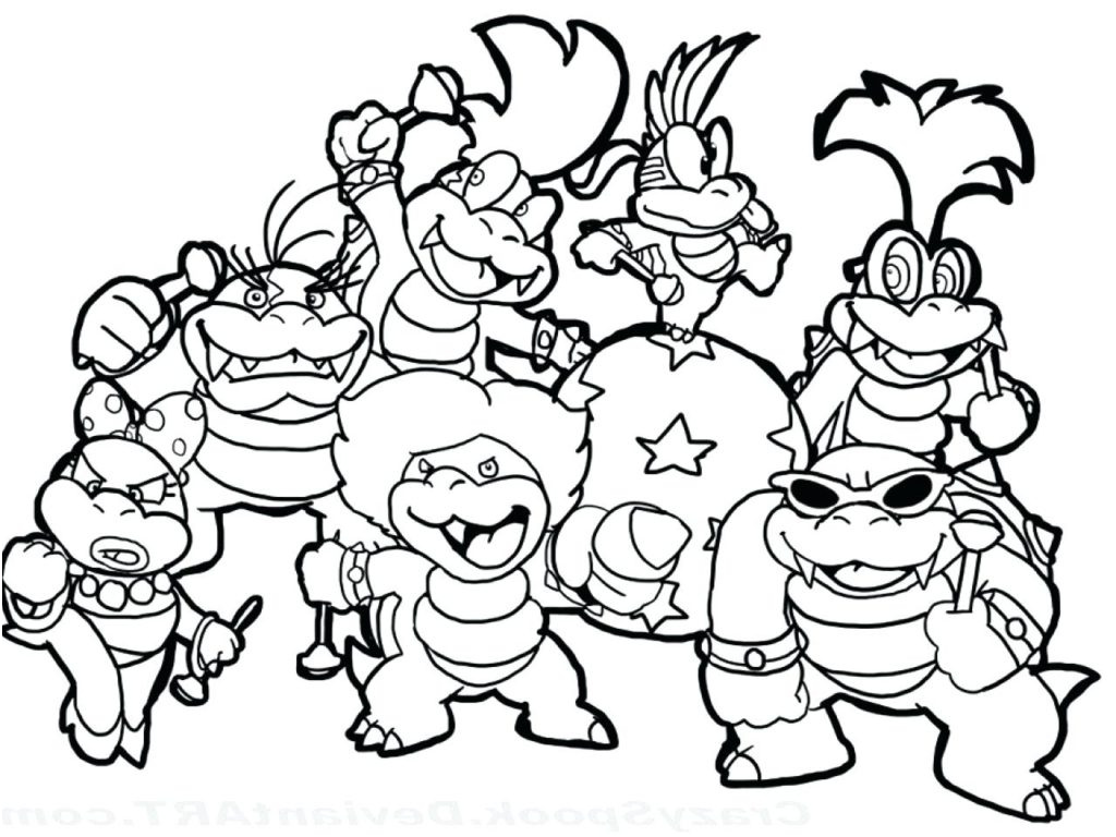 it s here super mario bros coloring pages plete free unknown 0