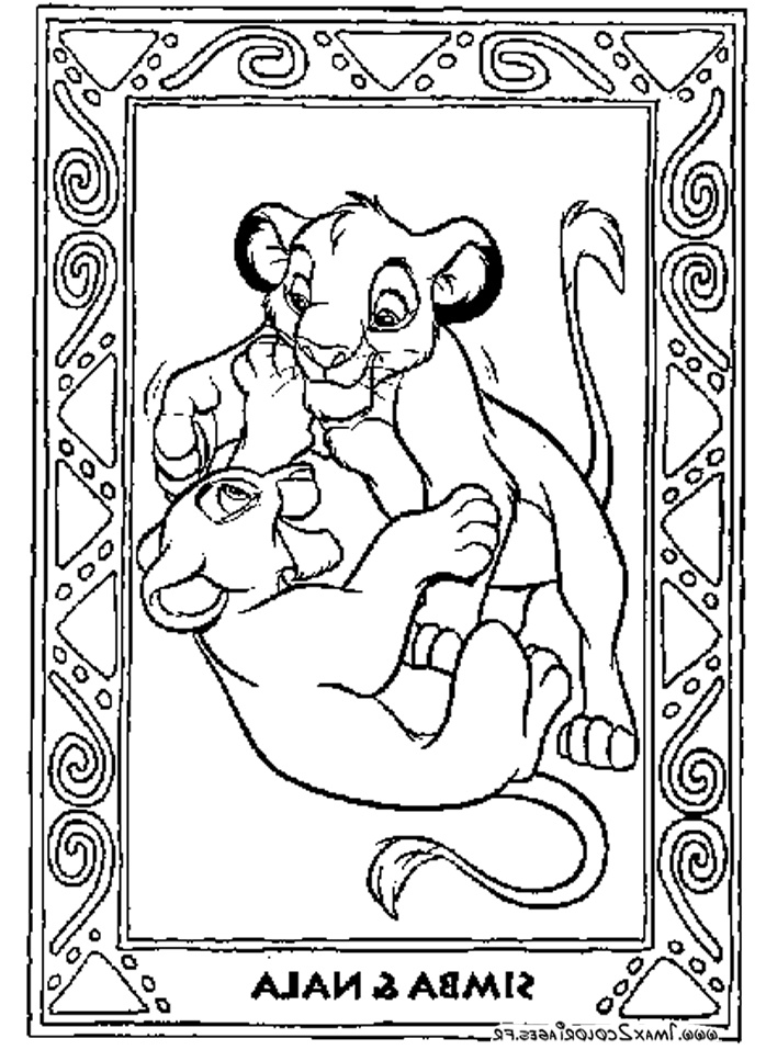 dessin le roi lion imprimer