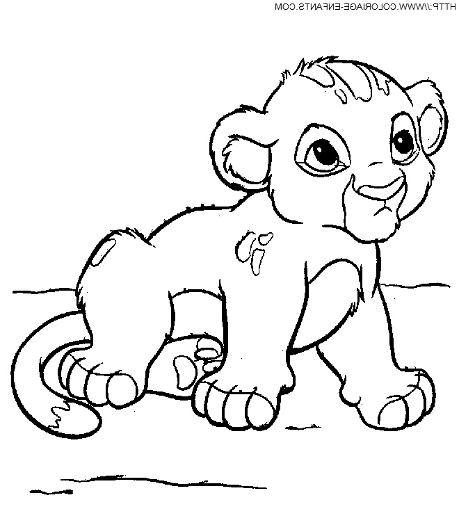 coloriage le roi lion simba