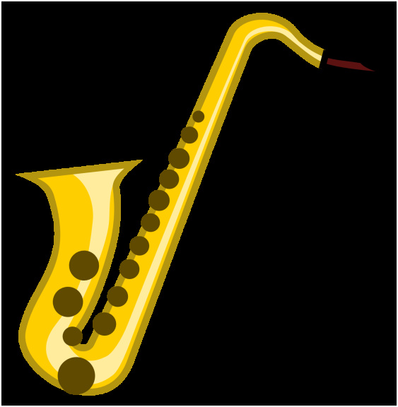 coloriage saxophone et dessin