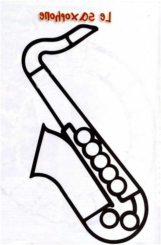 477 coloriage saxophone