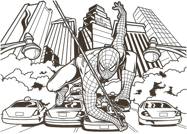 Coloriage Spider Man Génial Coloriage Spiderman Spiderman à Imprimer Gratuit