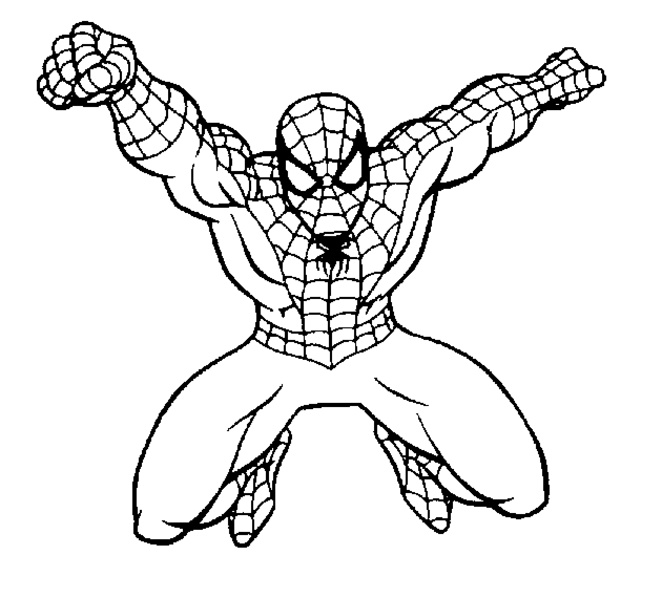 coloriage spiderman en ligne gratuit