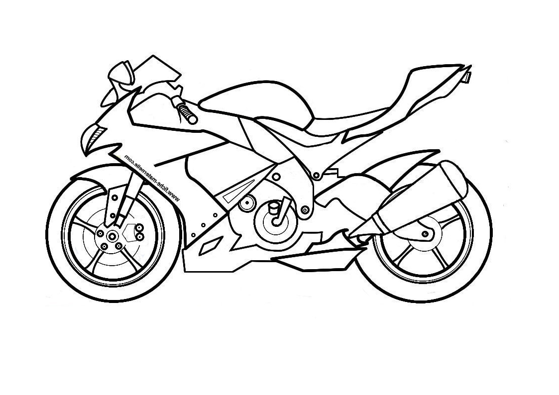 moto coloriage