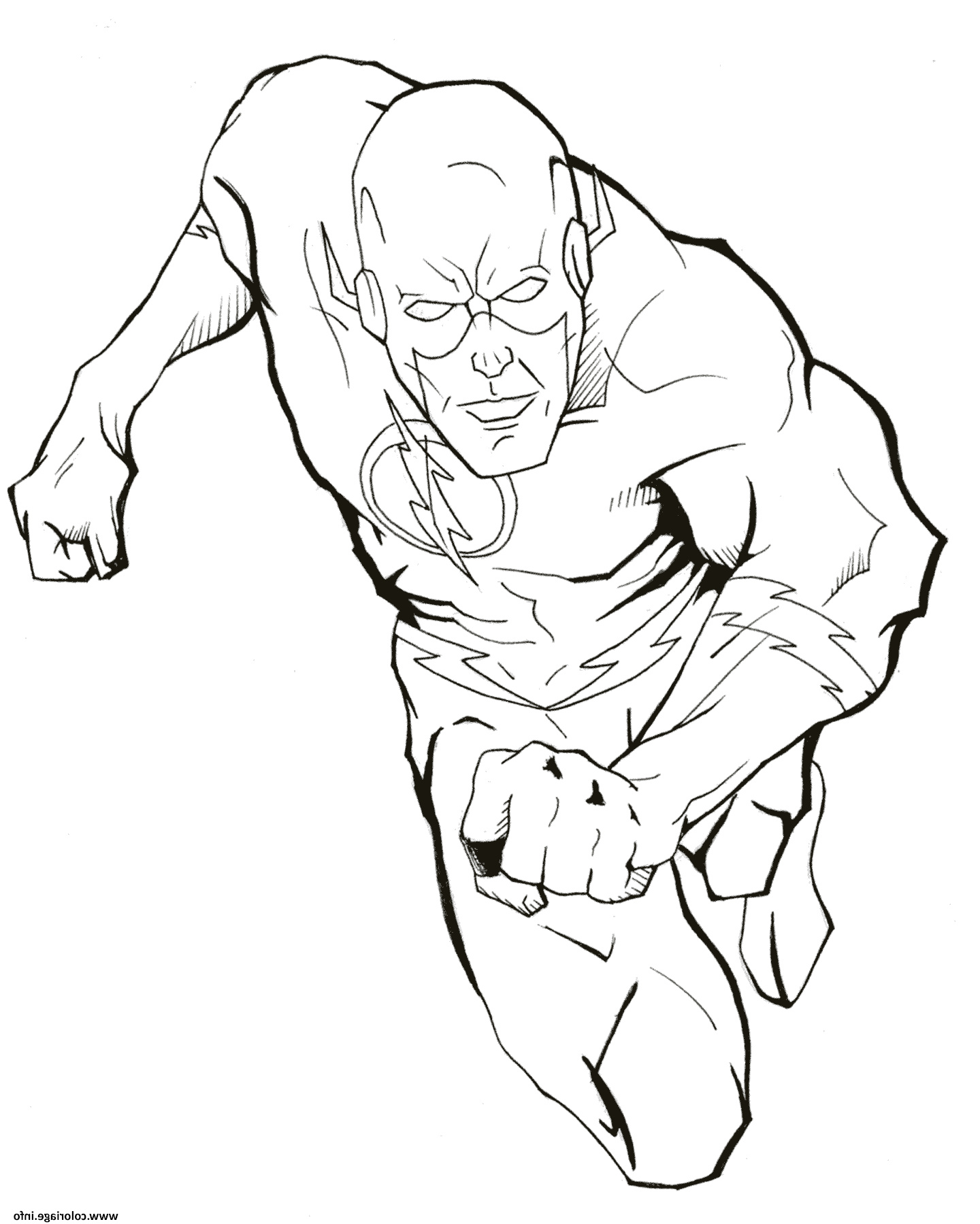 flash super heros hd coloriage