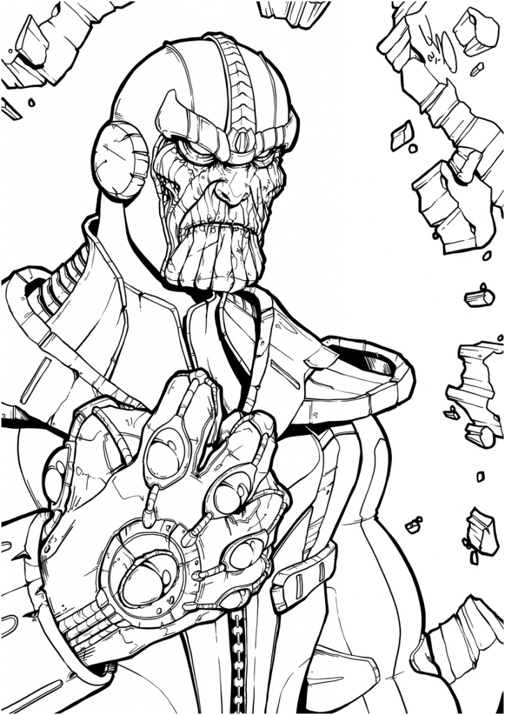 thanos coloring pages