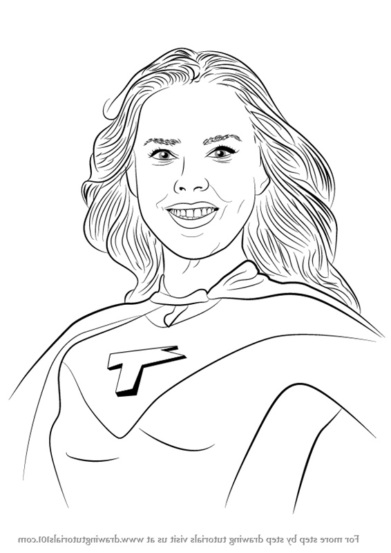 how to draw barb thunderman from the thundermans step by step