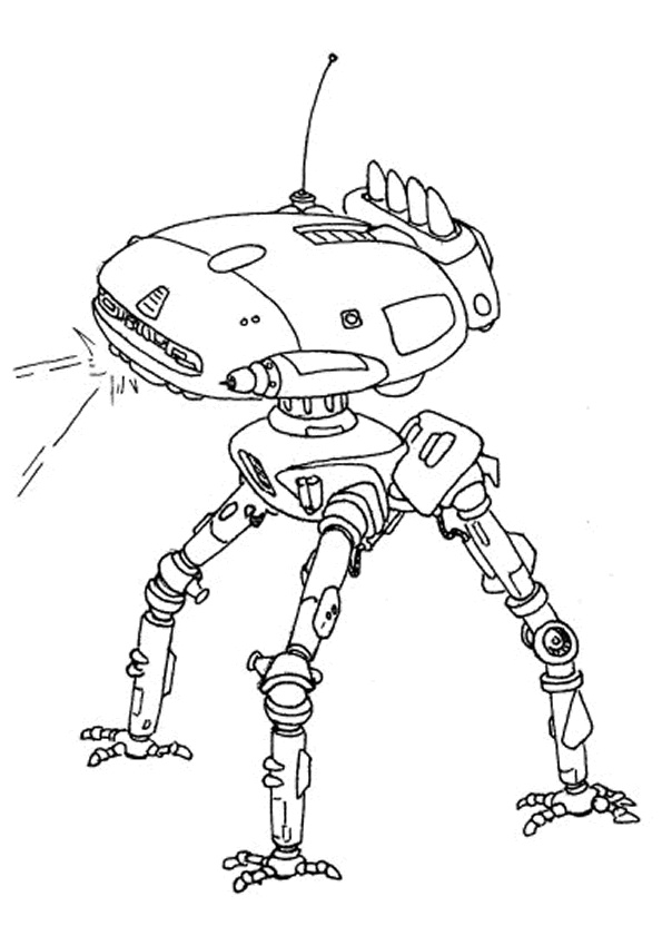 coloriage a dessiner robot de guerre