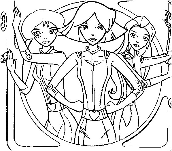 coloriages totally spies