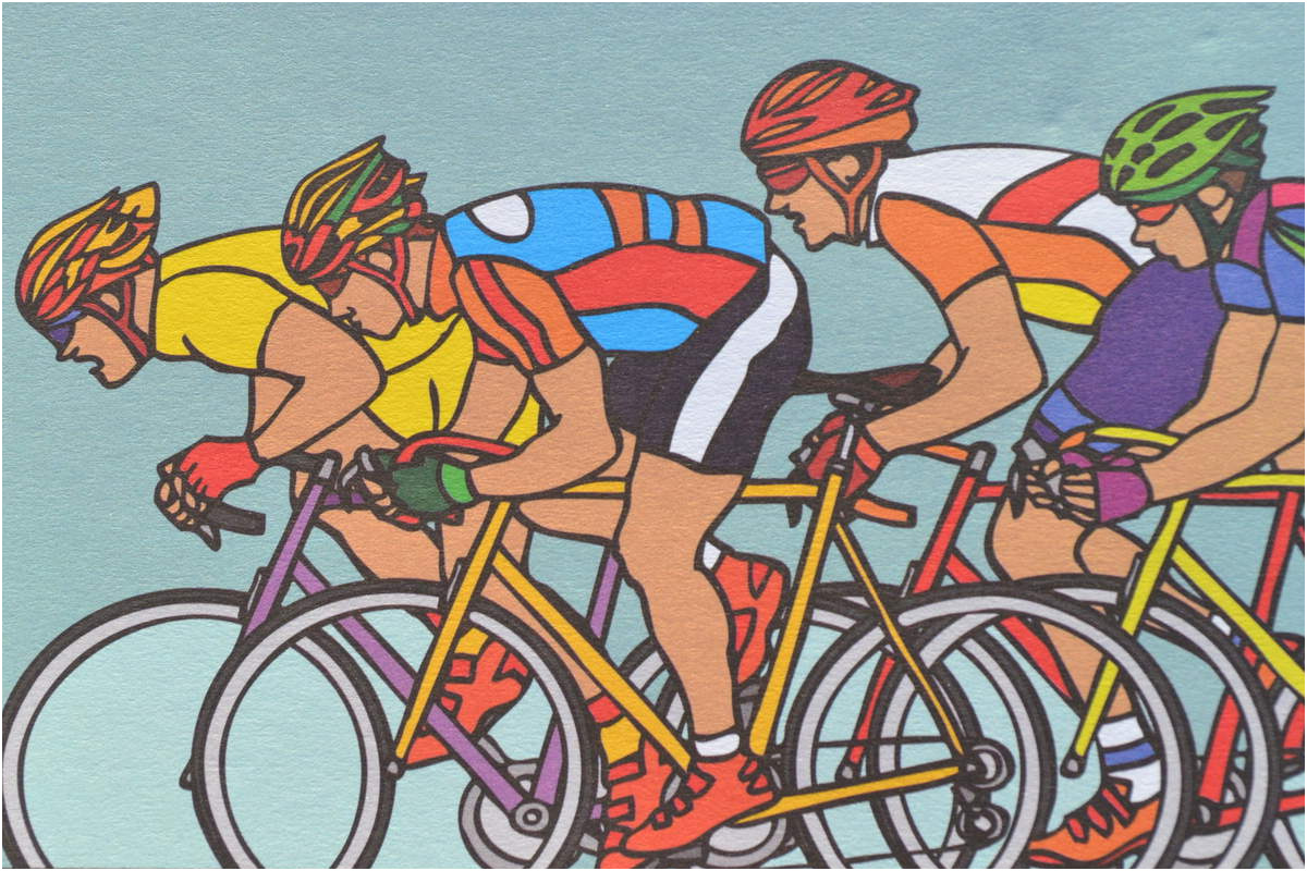 coloriages cyclistes 2016