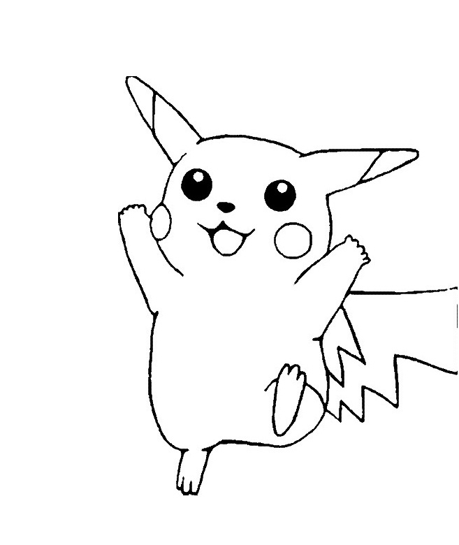 desenhos do pikachu para imprimir e colorir